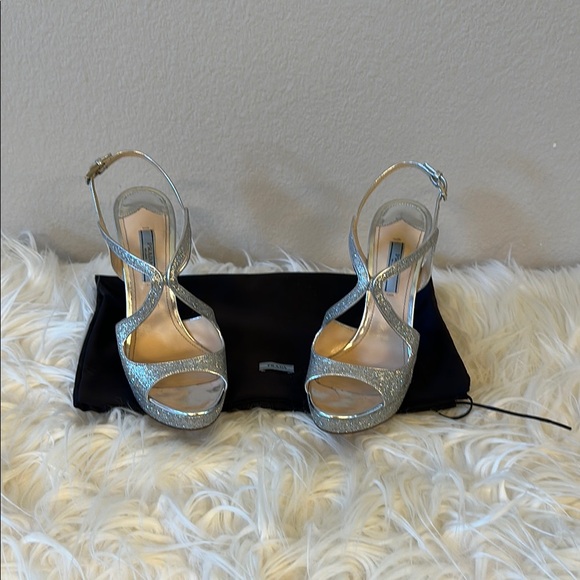 Silver Strappy High Heels from Prada😍 - Picture 1 of 8